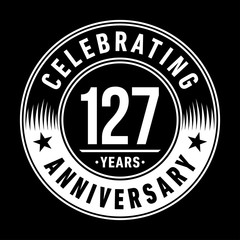 1279 years anniversary celebration logo template. One hundred and twenty-seven years vector and illustration.
