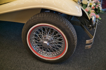 Vintage wheel of car