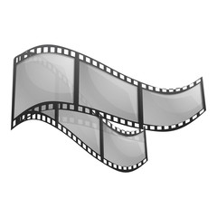 Fototapeta na wymiar Filmstrip icon. Cartoon of filmstrip vector icon for web design isolated on white background