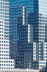 Obraz premium New York skyscrapers glass and concrete buildings