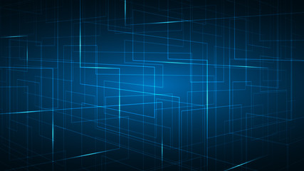 blue abstract visual technology background,futuristic connection processor with copy space,perspective communication cyber space background