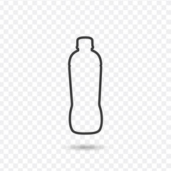 line bottle Icon. Stock vector illustration isolated on white background.