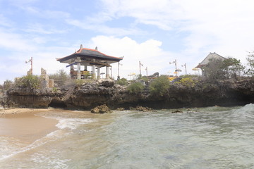A beautiful view of Nusa Dua beach in Bali, Indonesia.