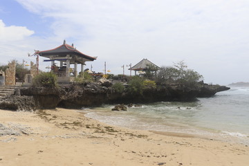 A beautiful view of Nusa Dua beach in Bali, Indonesia.
