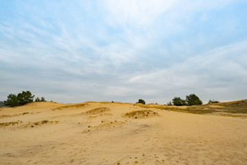 Fototapeta na wymiar Landscape with desert in ukraine 