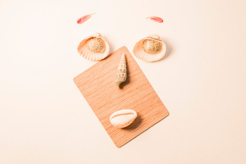 Creative face from different subjects