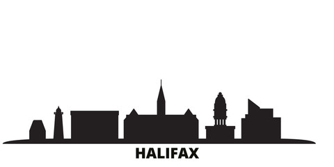 Canada, Halifax city skyline isolated vector illustration. Canada, Halifax travel cityscape with landmarks © iconsgraph