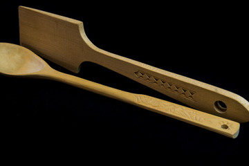 spoons carved in linden wood