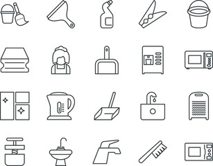 household vector icon set such as: clothing, girl, occupation, architecture, professional, pipeline, cold-pressed, cappuccino, string, blue, press, square, fetlock, electronic, plastering, duo