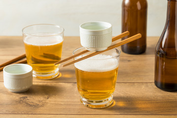 Alcoholic Japanese Sakebombs with Rice Wine