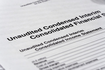 Consolidated Financial statement letter