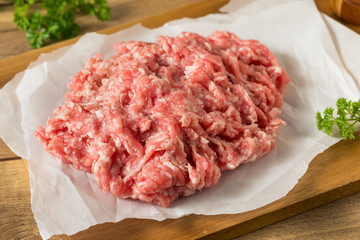 Raw Red Organic Ground Pork