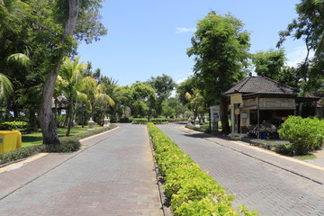 A beautiful view of Nusa Dua beach in Bali, Indonesia.