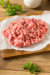 Raw Red Organic Ground Pork