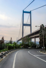 Istanbul, Turkey, 8 October 2006: Bosphorus Bridge, Ortakoy, Besiktas.