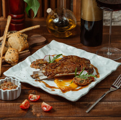 fried meat on the table