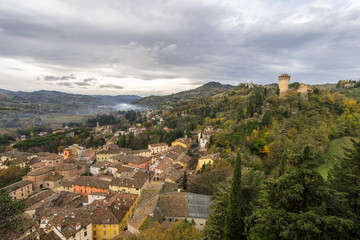 Fototapeta na wymiar View of Brisighella: one of the most beautifull old village of Italy.