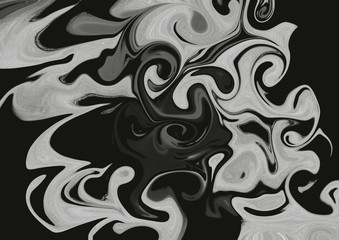Abstract silver grey swirly illustrated background