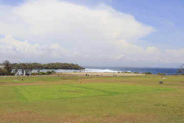 A beautiful view of Nusa Dua beach in Bali, Indonesia.