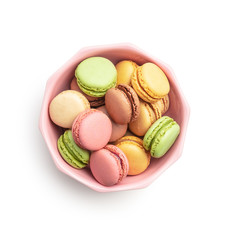 Sweet colorful macarons