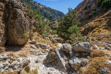 Mountain landscape: Imbros gorge. Crete, Greece