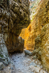 Mountain landscape: Imbros gorge. Crete, Greece