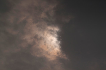 Bangladesh – January 06, 2014: The sun is covering heavy winter fog at Dhaka, Bangladesh.