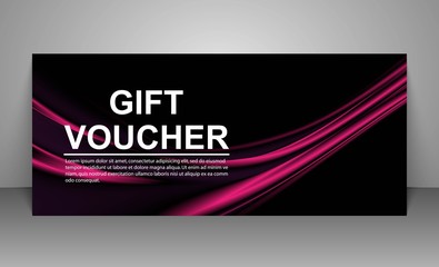 Gift voucher template.