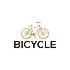 Bicycle Club Logo Design Cycling Icon Vector Vintage Retro Hipster Element