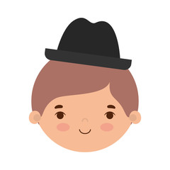 Man with hat vector design