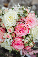 bridal flowers at a wedding