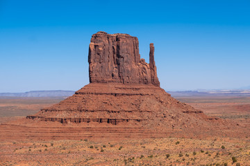 Fototapeta na wymiar Monument Valley region of the Colorado Plateau with vast sandstone buttes on the Arizona–Utah border, in a Navajo Nation Reservation. USA