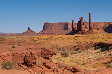 Totem Pole, Monument Valley, Arizona–Utah border, in a Navajo Nation Reservation. USA