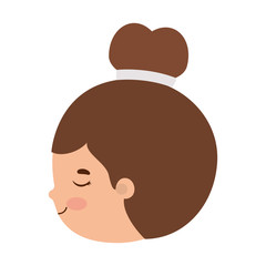 Isolated girl cartoon vector design
