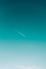Fototapeta na wymiar Minimal blue sky