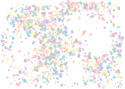 Festive color rectangle confetti background. Abstract frame confetti texture for holiday, postcard, poster, website, carnival, birthday, children's parties. Cover confetti mock-up. Wedding card layout © uncleaux