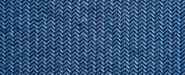Fototapeta na wymiar Blue Garment Fabric Texture. Close Up Fabric Background