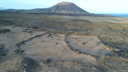 Volcanic geology on the Canary coast