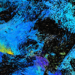 Abstract painting graphic fractal art. Creative template for decor backgrounds of covers, web banners, invitations or cards. Surreal bright print in digital oil and acrylic mixed impressionism style.