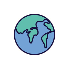 world map earth geography icon