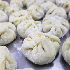 Fototapeta na wymiar Chinese Chive Dumplings