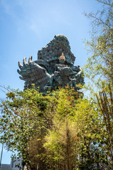 A beautiful view of Garuda Wisnu Kencana Cultural Park in Bali, Indonesia.