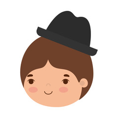Man with hat vector design