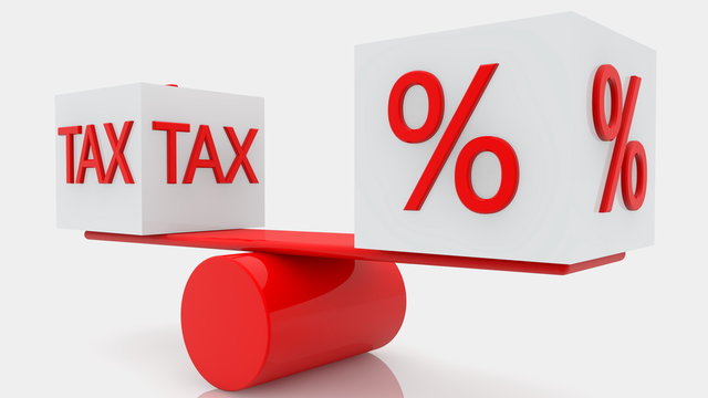 Balanced Tax and percentage concept