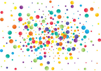 Festive color round confetti background. Abstract frame confetti texture for holiday, postcard, poster, website, carnivals, birthday and children's parties. Cover confetti mock-up. Wedding card layout