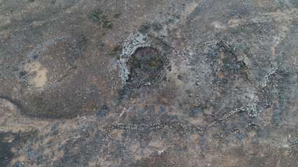 Volcanic geology on the Canary coast