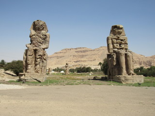 Statues of Pharohs in Egypt