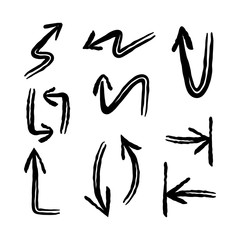 Arrow doodles collection. Hand drawn arrows.