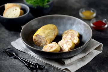 Homemade Chicken Sausage. Delicious and healthy homemade food.