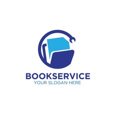 book service management logo designs